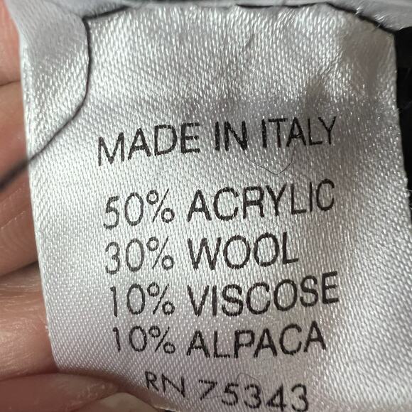 Elisabetta Collection Zip Cardigan Sweater Gray Wool Alpaca Blend Italy L - Picture 11 of 13